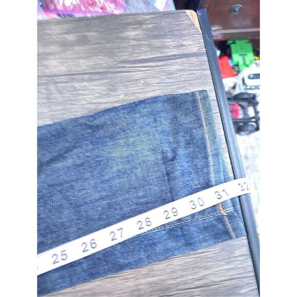 Acne Studio Dark Wash Needle Raw Jeans Size 25/32 Classic Capsule - Picture 10 of 10